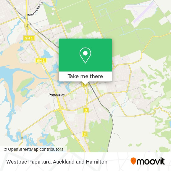 Westpac Papakura map