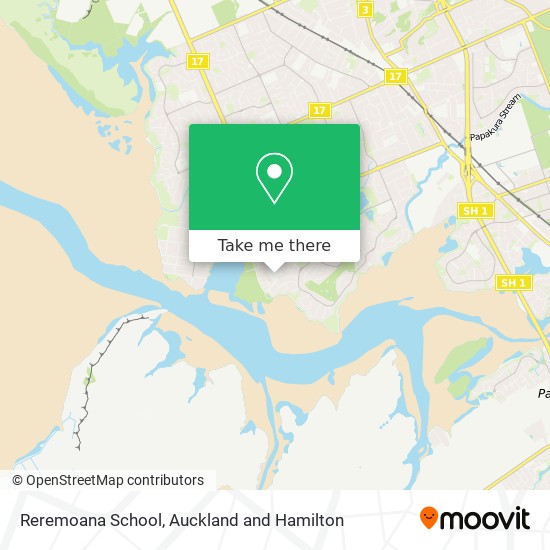 Reremoana School map