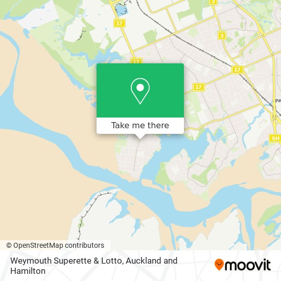 Weymouth Superette & Lotto map