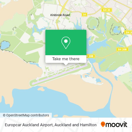 Europcar Auckland Airport地图