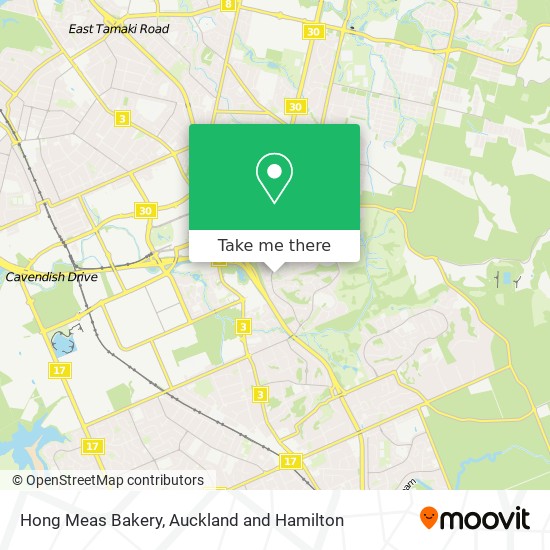 Hong Meas Bakery map
