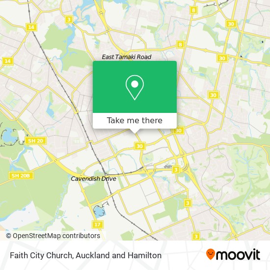 Faith City Church map