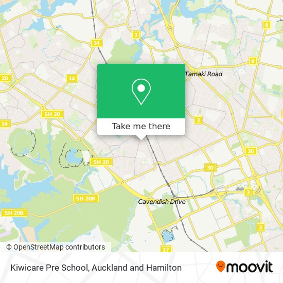 Kiwicare Pre School map