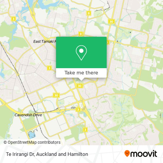 Te Irirangi Dr地图