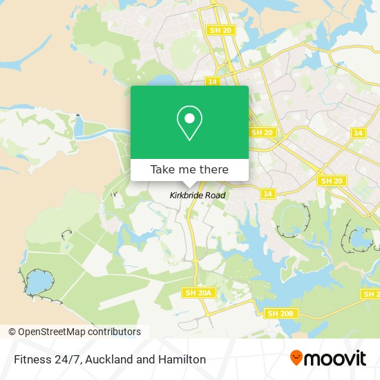 Fitness 24/7 map