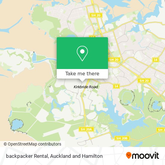 backpacker Rental map