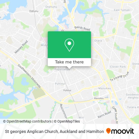 St georges Anglican Church map