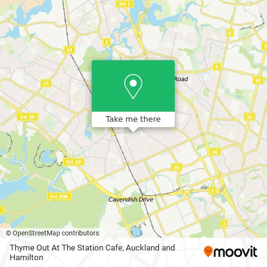 Thyme Out At The Station Cafe map