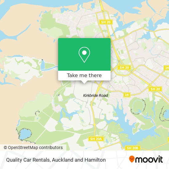 Quality Car Rentals map