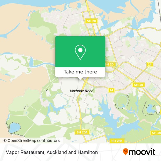 Vapor Restaurant map