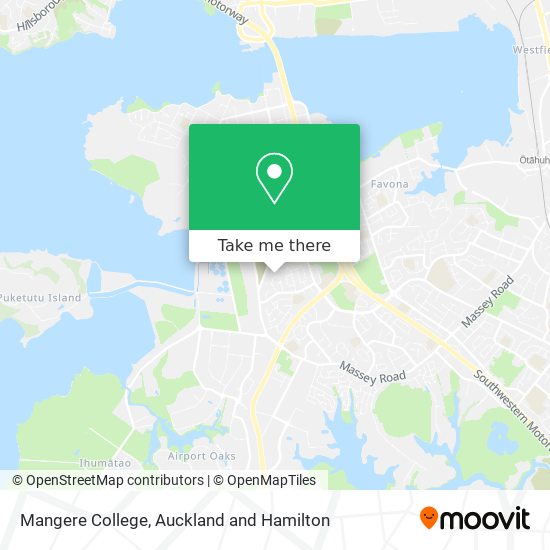 Mangere College map