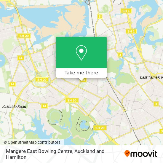 Mangere East Bowling Centre地图