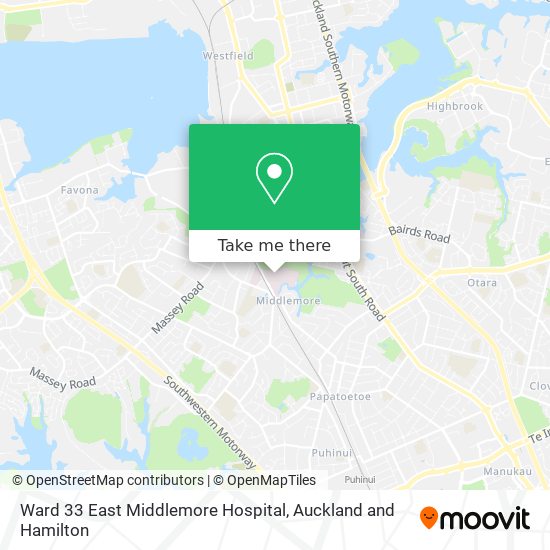 Ward 33 East Middlemore Hospital map