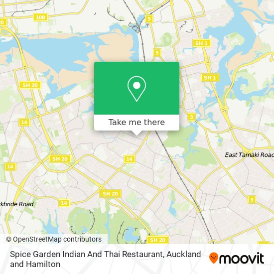 Spice Garden Indian And Thai Restaurant map