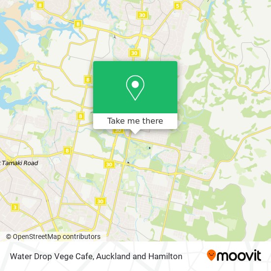 Water Drop Vege Cafe map