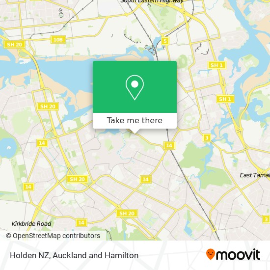 Holden NZ map