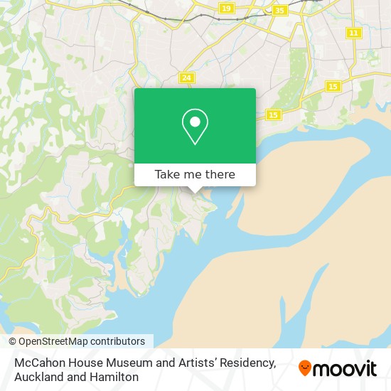 McCahon House Museum and Artists’ Residency map