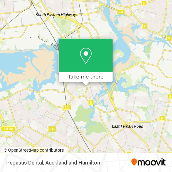 Pegasus Dental map