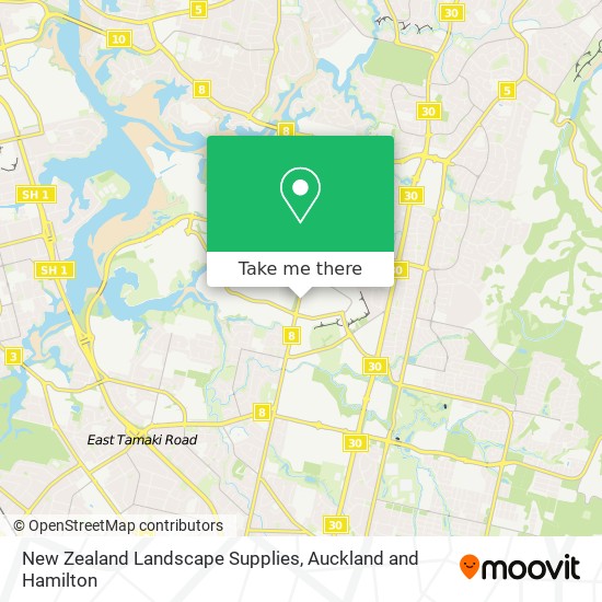 New Zealand Landscape Supplies map