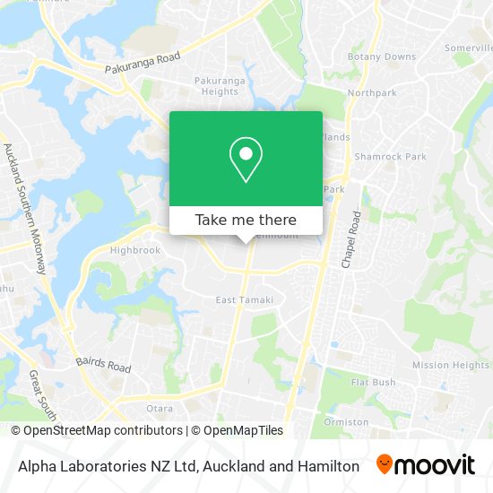 Alpha Laboratories NZ Ltd map