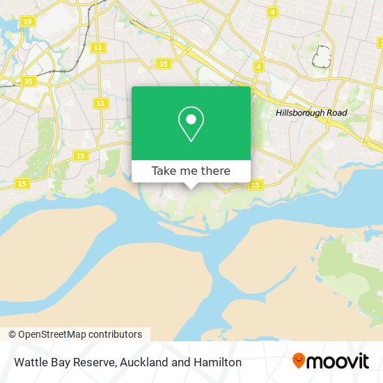 Wattle Bay Reserve map