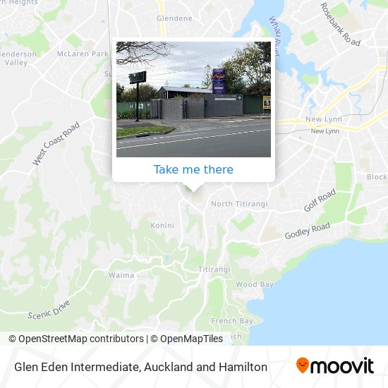 Glen Eden Intermediate map