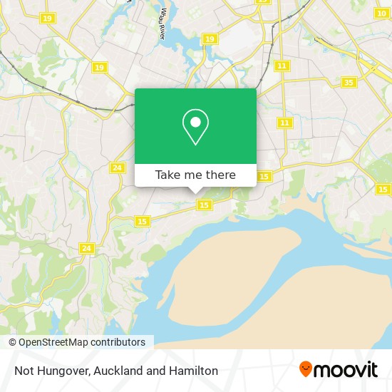 Not Hungover map