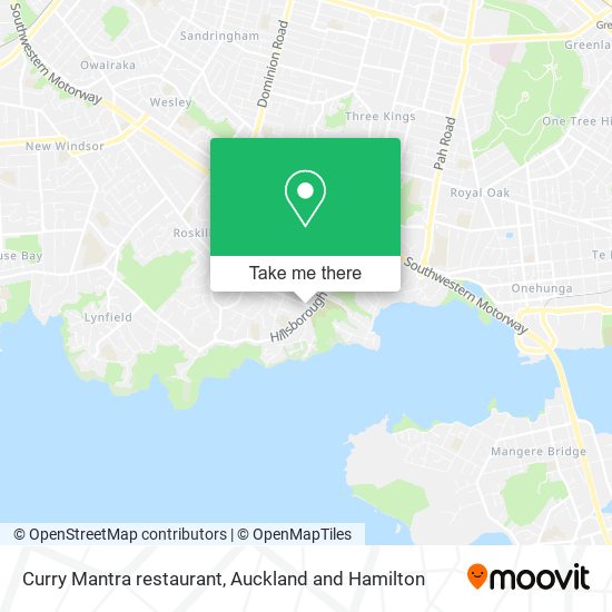 Curry Mantra restaurant map