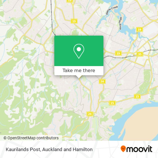 Kaurilands Post map