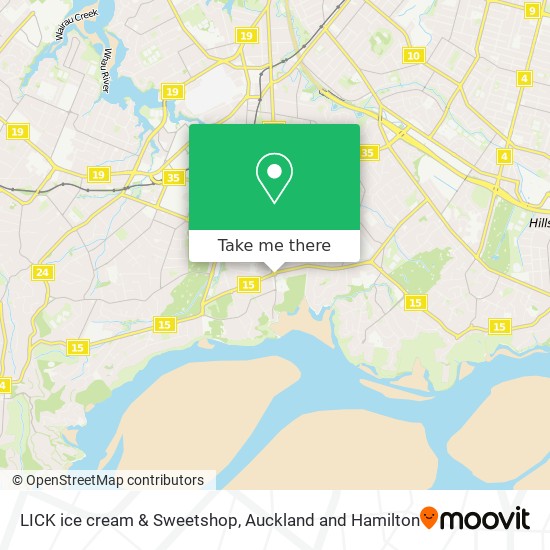 LICK ice cream & Sweetshop map
