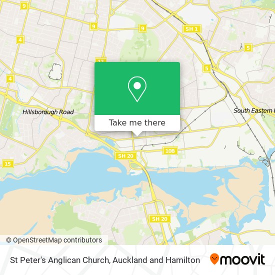 St Peter's Anglican Church map