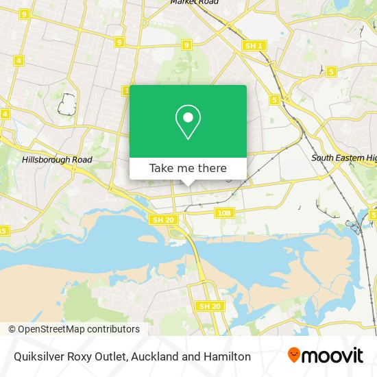 Quiksilver Roxy Outlet map