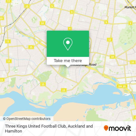 Three Kings United Football Club map
