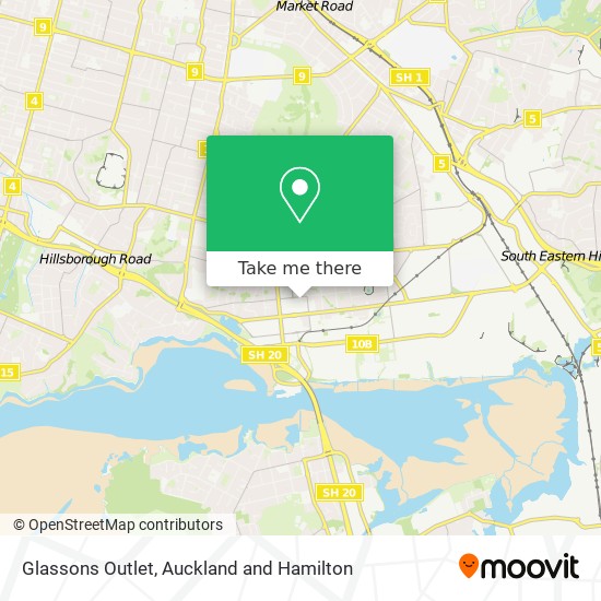 Glassons Outlet map