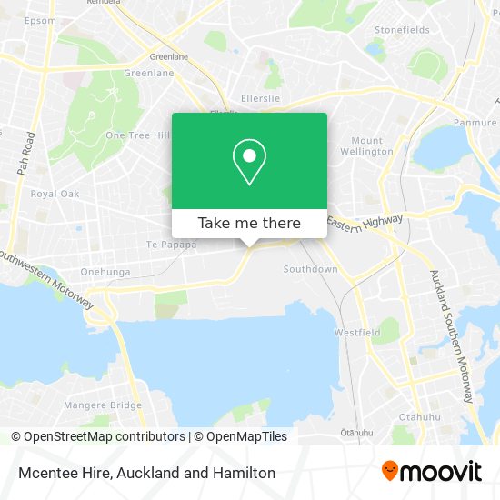 Mcentee Hire map