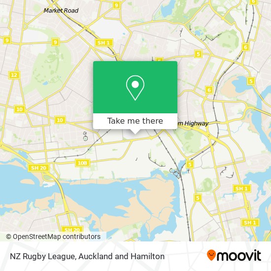 NZ Rugby League地图