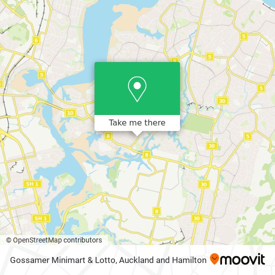 Gossamer Minimart & Lotto map