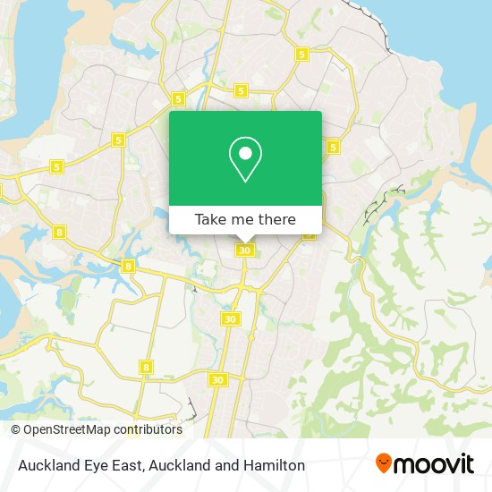 Auckland Eye East地图