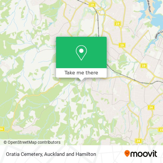 Oratia Cemetery map