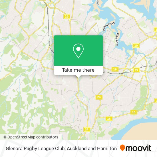 Glenora Rugby League Club map