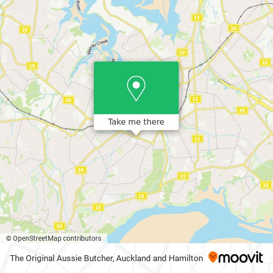 The Original Aussie Butcher map