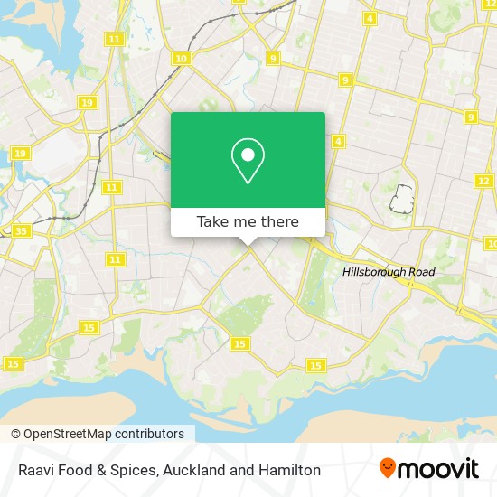 Raavi Food & Spices map