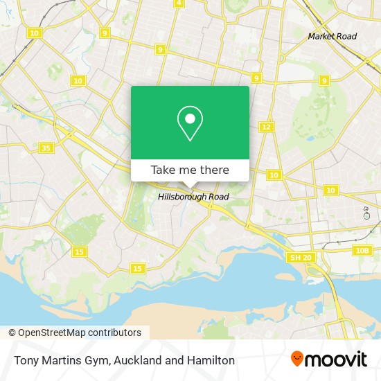 Tony Martins Gym map