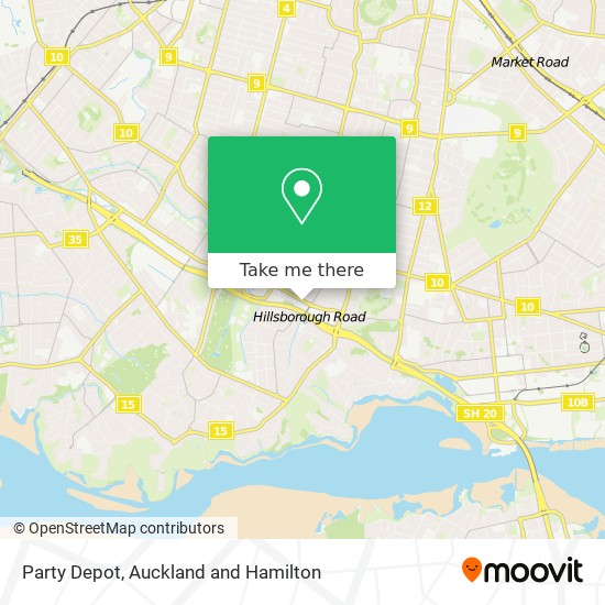 Party Depot map