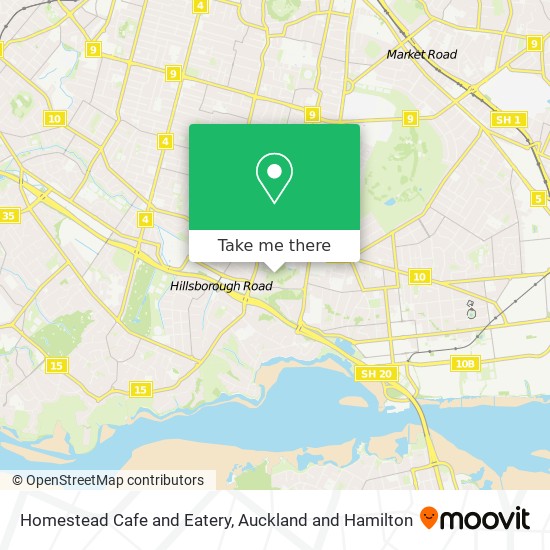 Homestead Cafe and Eatery map