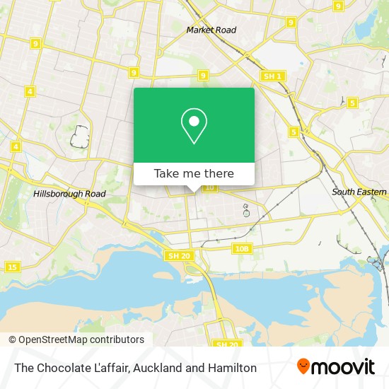 The Chocolate L'affair map