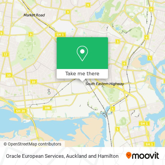 Oracle European Services map