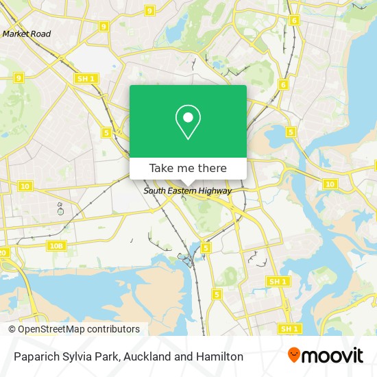 Paparich Sylvia Park map