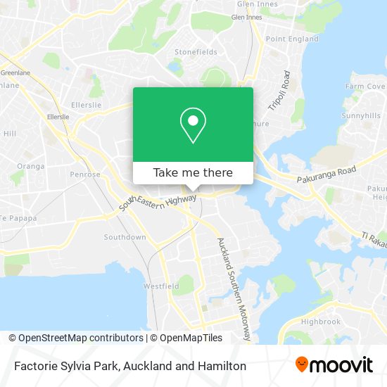Factorie Sylvia Park map