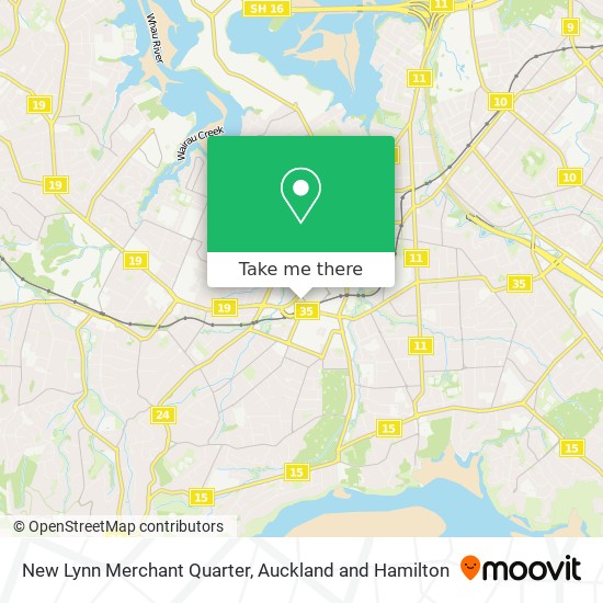 New Lynn Merchant Quarter map